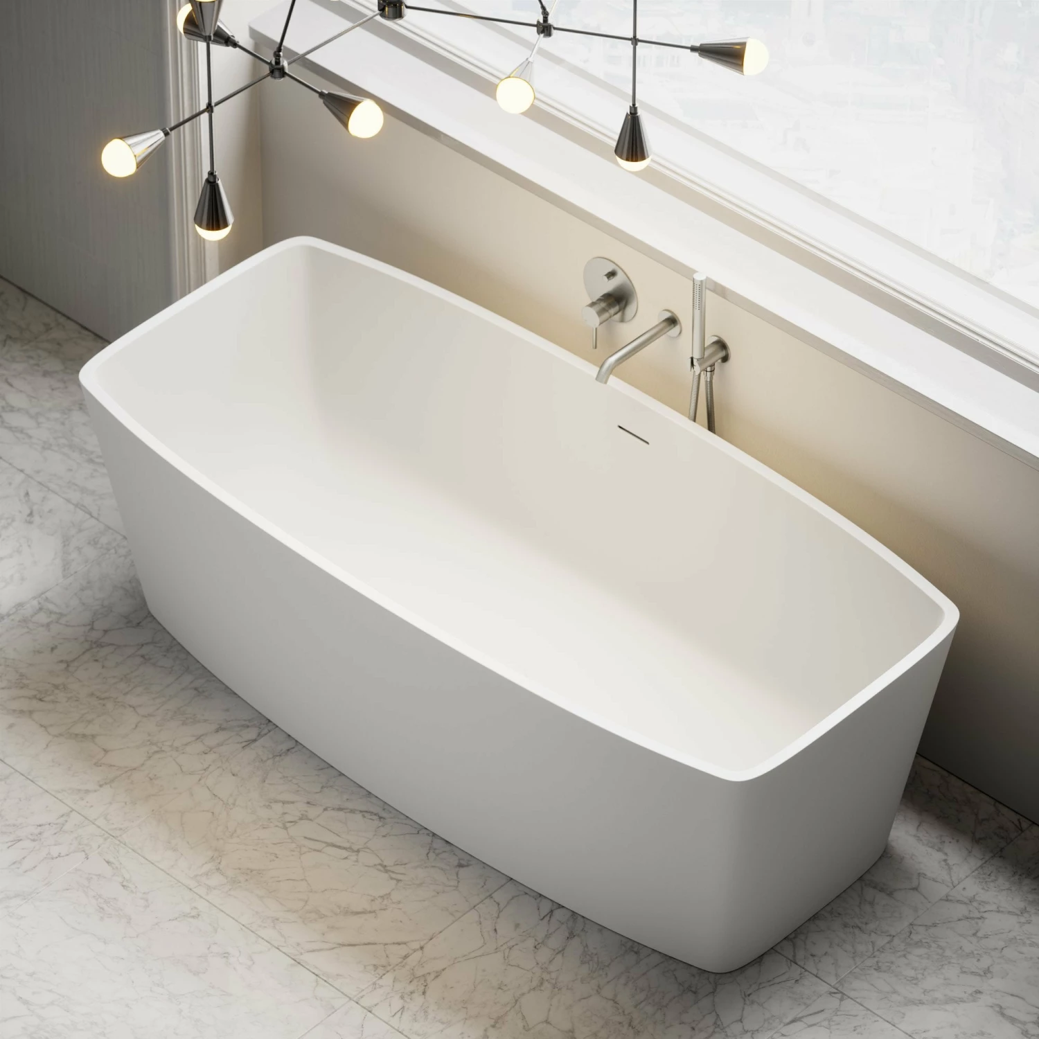 Albert Freestanding Stone Bath 1700mm 4 Albert Freestanding Stone Bath 1700mm - Image 2