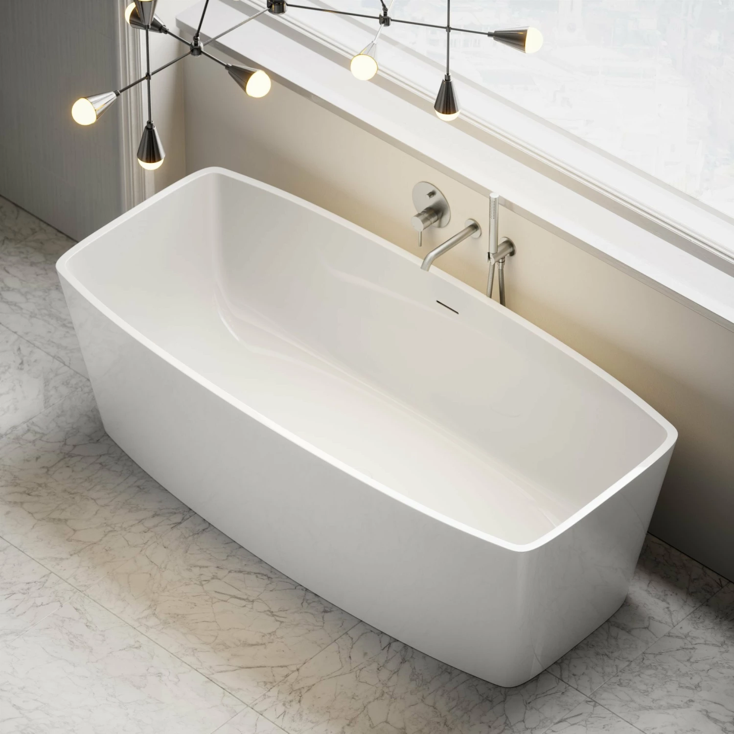 Albert Freestanding Stone Bath 1700mm 6 Albert Freestanding Stone Bath 1700mm - Image 4