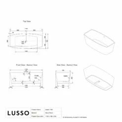 Albert Freestanding Stone Bath 1700mm 11 Albert Freestanding Stone Bath 1700mm -LUSSO STONE Sales albert freestanding stone bath 1700mm p14 41699 zoom