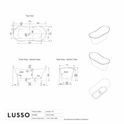 Amalfi Freestanding Stone Bath 1750mm 11 Amalfi Freestanding Stone Bath 1750mm -LUSSO STONE Sales amalfi freestanding stone bath 1750mm p31 41686 zoom