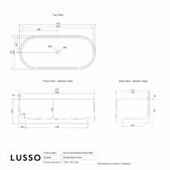 Amore Freestanding Amber Resin Bath 1700mm -LUSSO STONE Sales amore freestanding amber resin bath 1700mm p6042 41758 zoom