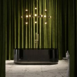 Amore Freestanding Smoked Black Resin Bath 1700mm