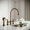 Asbury 4-hole Traditional Kitchen Tap Aged Bronze -LUSSO STONE Sales asbury 4 hole traditional kitchen tap aged bronze p5951 36387 zoom
