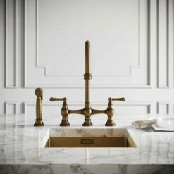 Asbury 4-hole Traditional Kitchen Tap Aged Bronze 9 Asbury 4-hole Traditional Kitchen Tap Aged Bronze -LUSSO STONE Sales asbury 4 hole traditional kitchen tap aged bronze p5951 36389 zoom