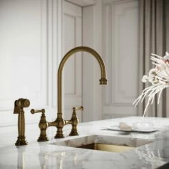 Asbury 4-hole Traditional Kitchen Tap Aged Bronze 10 Asbury 4-hole Traditional Kitchen Tap Aged Bronze -LUSSO STONE Sales asbury 4 hole traditional kitchen tap aged bronze p5951 36390 zoom