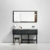 Audemar Vanity Unit With Basin (Black & Porcelain 1600mm) -LUSSO STONE Sales audemar vanity unit with basin black porcelain 1600mm p5052 27739 image