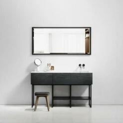 Audemar Vanity Unit With Stone Basin (Black 1600mm)