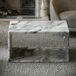 Azzurra Arabescato Marble Coffee Table 800mm 9 Azzurra Arabescato Marble Coffee Table 800mm -LUSSO STONE Sales azzurra arabescato marble coffee table 800mm p5267 34158 zoom