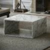 Azzurra Carrara Marble Coffee Table 800mm