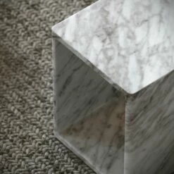 Azzurra Carrara Marble Side Table 400mm -LUSSO STONE Sales azzurra carrara marble side table 400mm p5264 34171 zoom