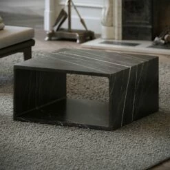 Azzurra Pietra Grey Marble Coffee Table 800mm