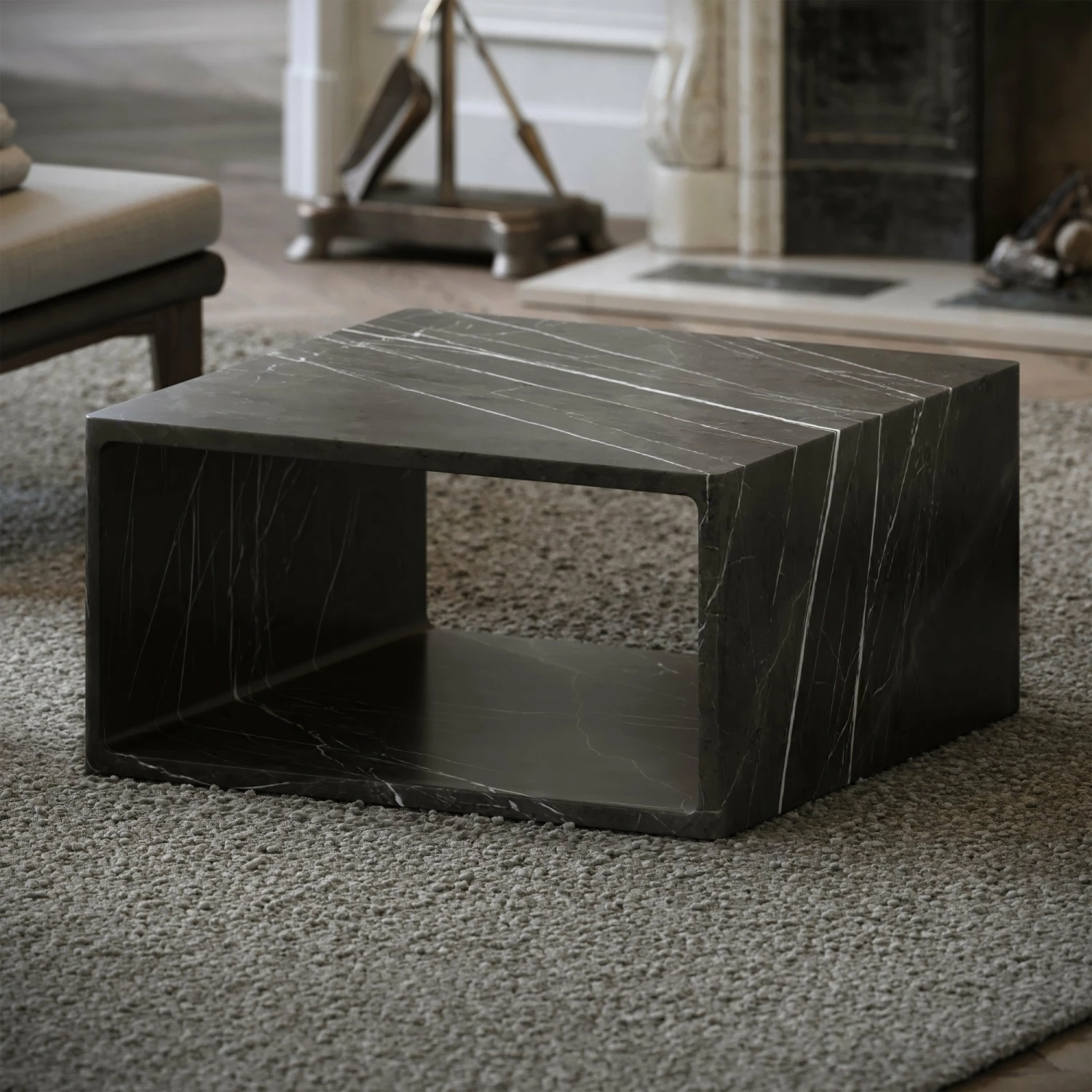 Azzurra Pietra Grey Marble Coffee Table 800mm 3 Azzurra Pietra Grey Marble Coffee Table 800mm