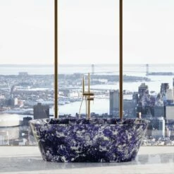 Bolivian Blue Marble Muse Sodalite Freestanding Bath 1700mm 9 Bolivian Blue Marble Muse Sodalite Freestanding Bath 1700mm -LUSSO STONE Sales bolivian blue marble muse sodalite freestanding bath 1700mm p3598 18135 zoom