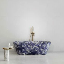 Bolivian Blue Marble Muse Sodalite Freestanding Bath 1700mm