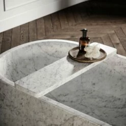 Carrara Marble Designo Freestanding Stone Bath 1780mm -LUSSO STONE Sales carrara marble designo freestanding stone bath 1780mm p2436 17761 zoom