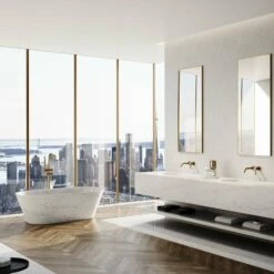 Carrara Marble Muse Freestanding Stone Bath 1700mm -LUSSO STONE Sales carrara marble muse freestanding stone bath 1700mm p3583 18117 zoom