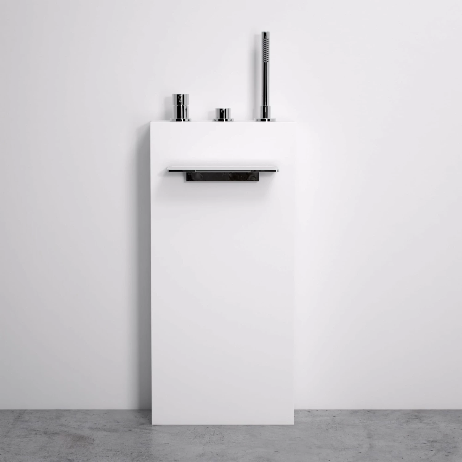 Cascata Stone Resin Floorstanding Waterfall Bath Shower Mixer Tap 3 Cascata Stone Resin Floorstanding Waterfall Bath Shower Mixer Tap