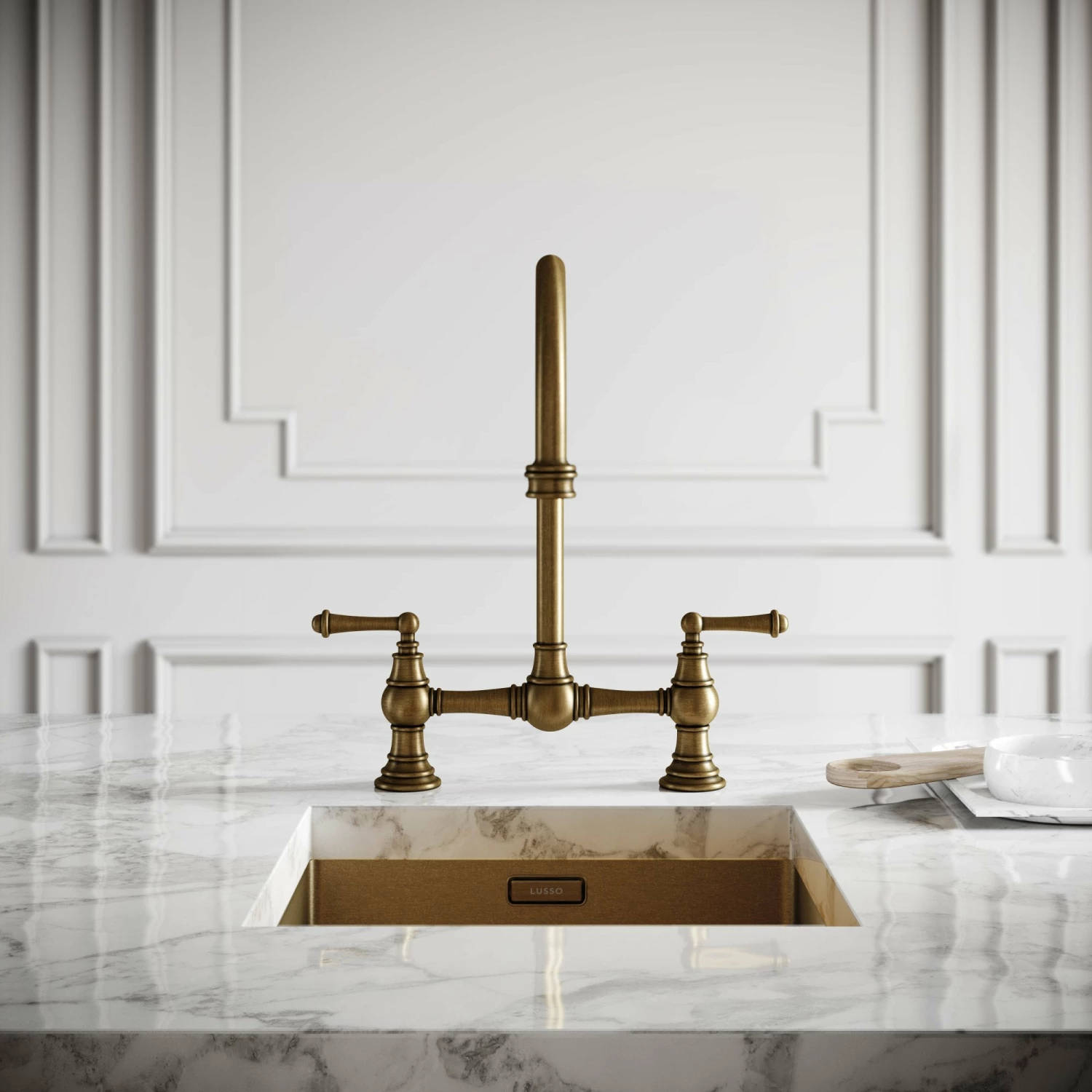 Celeste 2-hole Traditional Kitchen Tap Aged Bronze 4 Celeste 2-hole Traditional Kitchen Tap Aged Bronze - Image 2