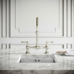 Celeste 2-hole Traditional Kitchen Tap Polished Nickel 9 Celeste 2-hole Traditional Kitchen Tap Polished Nickel -LUSSO STONE Sales celeste 2 hole traditional kitchen tap polished nickel p4674 26231 zoom