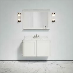 Charsley Carrara Marble Wall Mounted Vanity Unit (Matte Cream) 1000mm 12 Charsley Carrara Marble Wall Mounted Vanity Unit (Matte Cream) 1000mm -LUSSO STONE Sales charsley carrara marble wall mounted vanity unit matte cream 1000mm p3742 18383 zoom