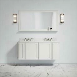 Charsley Carrara Marble Wall Mounted Vanity Unit (Matte Cream) 1400mm 12 Charsley Carrara Marble Wall Mounted Vanity Unit (Matte Cream) 1400mm -LUSSO STONE Sales charsley carrara marble wall mounted vanity unit matte cream 1400mm p3745 18391 zoom
