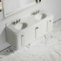 Charsley Carrara Marble Wall Mounted Vanity Unit (Matte Cream) 1600mm 10 Charsley Carrara Marble Wall Mounted Vanity Unit (Matte Cream) 1600mm -LUSSO STONE Sales charsley carrara marble wall mounted vanity unit matte cream 1600mm p3743 18400 zoom