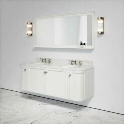 Charsley Carrara Marble Wall Mounted Vanity Unit (Matte Cream) 1600mm 11 Charsley Carrara Marble Wall Mounted Vanity Unit (Matte Cream) 1600mm -LUSSO STONE Sales charsley carrara marble wall mounted vanity unit matte cream 1600mm p3743 18401 zoom