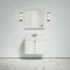 Charsley Carrara Marble Wall Mounted Vanity Unit (Matte Cream) 800mm