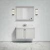 Charsley Carrara Marble Wall Mounted Vanity Unit (Matte Stone) 1000mm