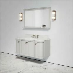 Charsley Carrara Marble Wall Mounted Vanity Unit (Matte Stone) 1200mm 11 Charsley Carrara Marble Wall Mounted Vanity Unit (Matte Stone) 1200mm -LUSSO STONE Sales charsley carrara marble wall mounted vanity unit matte stone 1200mm p3750 18424 zoom