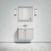Charsley Carrara Marble Wall Mounted Vanity Unit (Matte Stone) 800mm