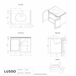 Charsley Carrara Marble Wall Mounted Vanity Unit (Matte Stone) 800mm -LUSSO STONE Sales charsley carrara marble wall mounted vanity unit matte stone 800mm p3747 39243 zoom