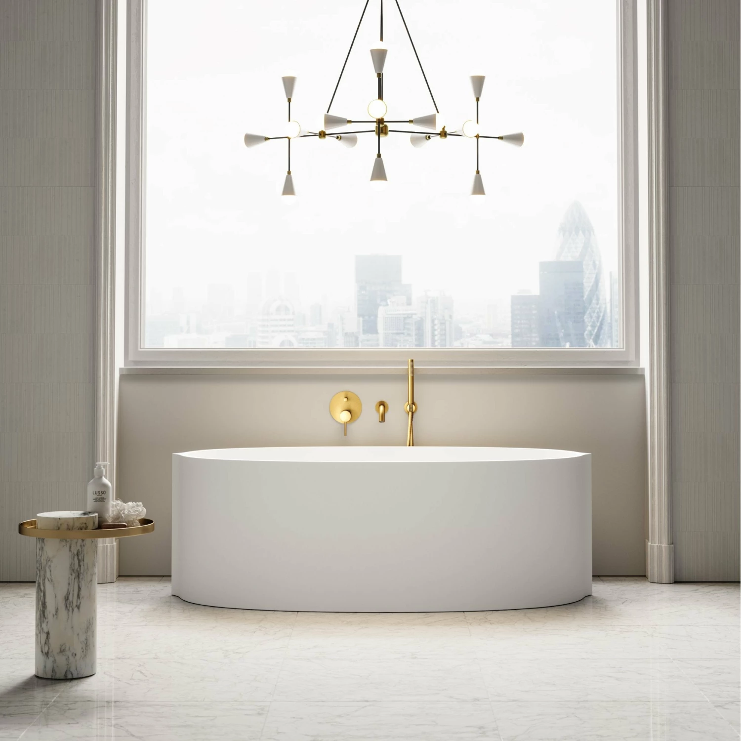 Cielo Freestanding Stone Bath 1620mm 3 Cielo Freestanding Stone Bath 1620mm