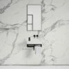 Ciro Vanity Unit With Stone Basin (Matte White 500mm)