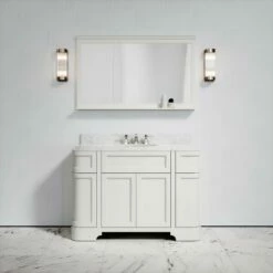 Connaught Carrara Marble Floorstanding Vanity Unit (Matte Cream) 1200mm -LUSSO STONE Sales connaught carrara marble floorstanding vanity unit matte cream 1200mm p3639 18197 zoom