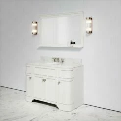 Connaught Carrara Marble Floorstanding Vanity Unit (Matte Cream) 1200mm -LUSSO STONE Sales connaught carrara marble floorstanding vanity unit matte cream 1200mm p3639 18734 zoom