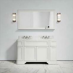 Connaught Carrara Marble Floorstanding Vanity Unit (Matte Cream) 1400mm -LUSSO STONE Sales connaught carrara marble floorstanding vanity unit matte cream 1400mm p3640 18201 zoom