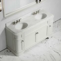 Connaught Carrara Marble Floorstanding Vanity Unit (Matte Cream) 1600mm 11 Connaught Carrara Marble Floorstanding Vanity Unit (Matte Cream) 1600mm -LUSSO STONE Sales connaught carrara marble floorstanding vanity unit matte cream 1600mm p3642 18755 zoom