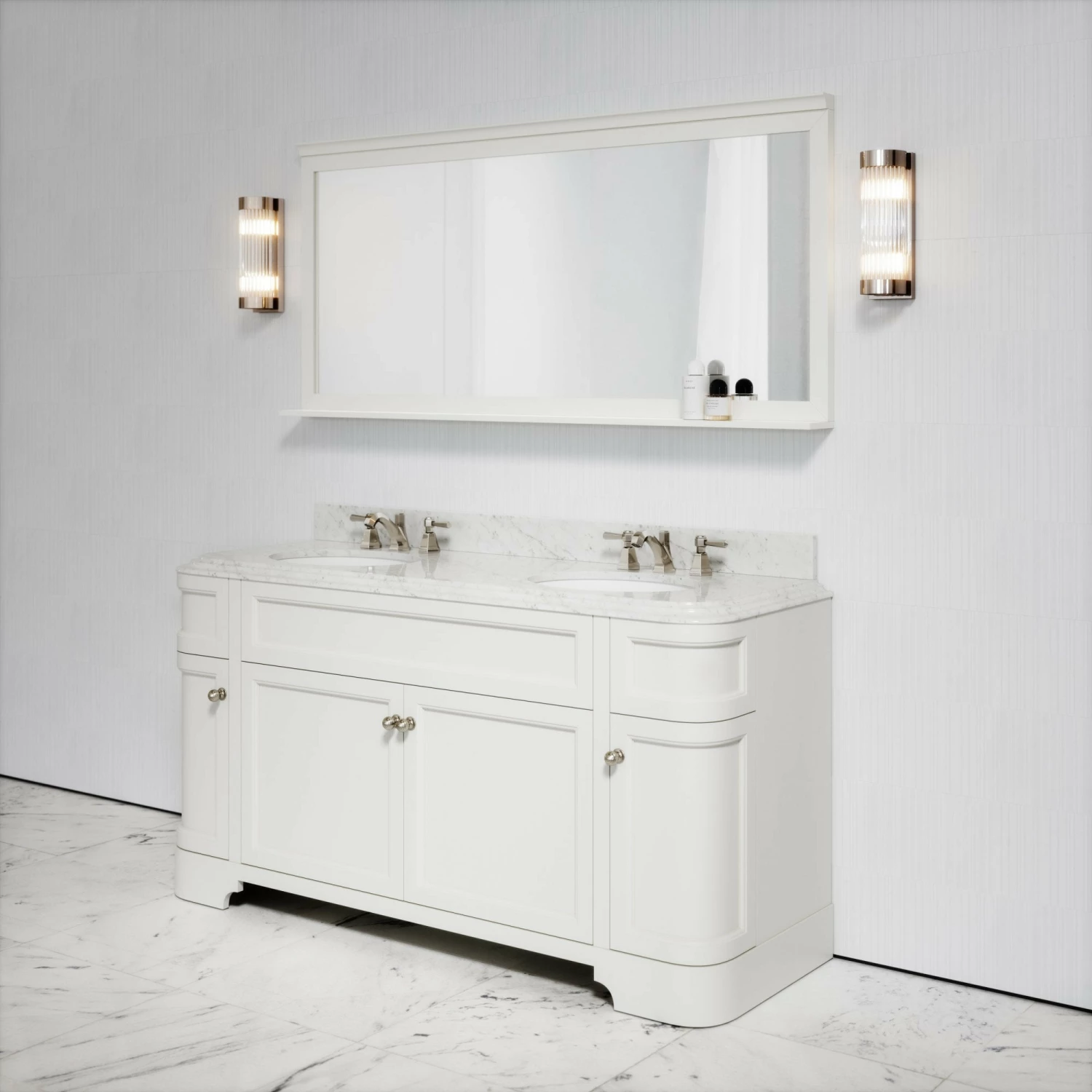 Connaught Carrara Marble Floorstanding Vanity Unit (Matte Cream) 1600mm 6 Connaught Carrara Marble Floorstanding Vanity Unit (Matte Cream) 1600mm - Image 4