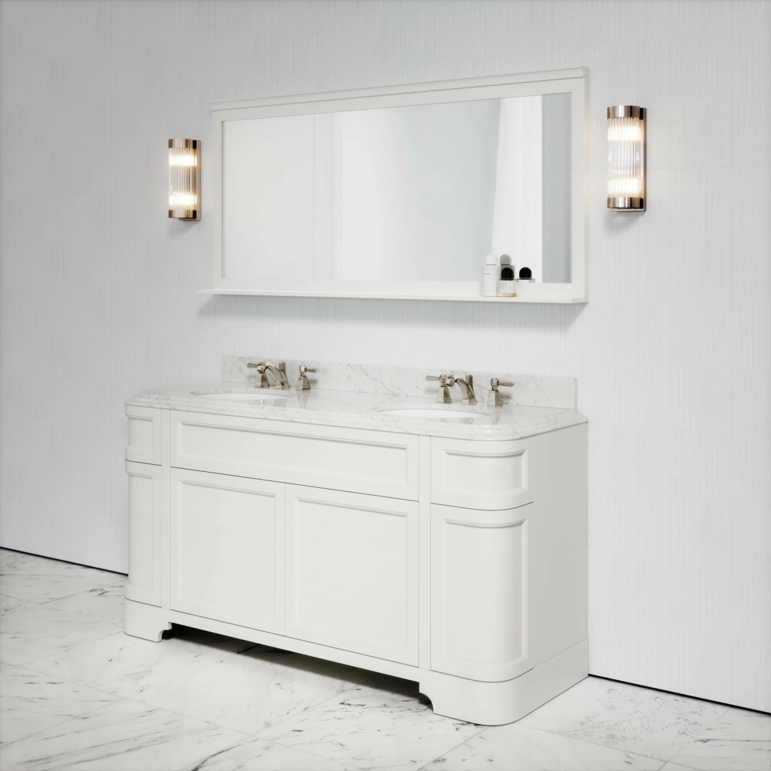 Connaught Carrara Marble Floorstanding Vanity Unit (Matte Cream) 1600mm 8 Connaught Carrara Marble Floorstanding Vanity Unit (Matte Cream) 1600mm - Image 6