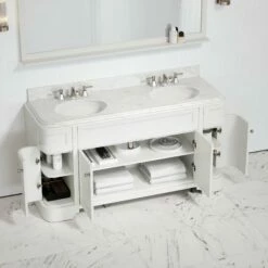 Connaught Carrara Marble Floorstanding Vanity Unit (Matte Cream) 1600mm 10 Connaught Carrara Marble Floorstanding Vanity Unit (Matte Cream) 1600mm -LUSSO STONE Sales connaught carrara marble floorstanding vanity unit matte cream 1600mm p3642 24633 zoom