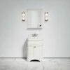 Connaught Carrara Marble Floorstanding Vanity Unit (Matte Cream) 600mm -LUSSO STONE Sales connaught carrara marble floorstanding vanity unit matte cream 600mm p3641 18691 zoom