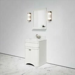 Connaught Carrara Marble Floorstanding Vanity Unit (Matte Cream) 600mm -LUSSO STONE Sales connaught carrara marble floorstanding vanity unit matte cream 600mm p3641 18692 zoom