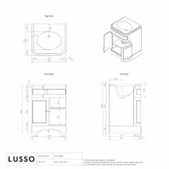 Connaught Carrara Marble Floorstanding Vanity Unit (Matte Stone) 600mm -LUSSO STONE Sales connaught carrara marble floorstanding vanity unit matte stone 600mm p3648 36143 zoom