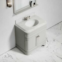Connaught Carrara Marble Floorstanding Vanity Unit (Matte Stone) 800mm 11 Connaught Carrara Marble Floorstanding Vanity Unit (Matte Stone) 800mm -LUSSO STONE Sales connaught carrara marble floorstanding vanity unit matte stone 800mm p3649 18713 zoom