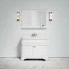Connaught Carrara Marble Floorstanding Vanity Unit (Matte White) 1000mm 2 Connaught Carrara Marble Floorstanding Vanity Unit (Matte White) 1000mm -LUSSO STONE Sales connaught carrara marble floorstanding vanity unit matte white 1000mm p3631 18716 zoom