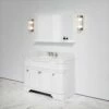 Connaught Carrara Marble Floorstanding Vanity Unit (Primed White) 1200mm -LUSSO STONE Sales connaught carrara marble floorstanding vanity unit primed white 1200mm p3645 24747 zoom