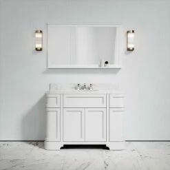 Connaught Carrara Marble Floorstanding Vanity Unit (Primed White) 1200mm -LUSSO STONE Sales connaught carrara marble floorstanding vanity unit primed white 1200mm p3645 24752 zoom