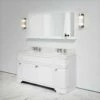 Connaught Carrara Marble Floorstanding Vanity Unit (Primed White) 1600mm -LUSSO STONE Sales connaught carrara marble floorstanding vanity unit primed white 1600mm p3647 24761 zoom