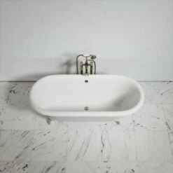 Connaught Matte Stone Roll Top Cast Iron Bath 1675mm -LUSSO STONE Sales connaught matte stone roll top cast iron bath 1675mm p3830 22537 zoom